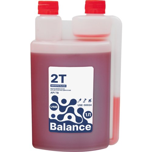 Масло USE Balance 2-х тактное минеральное API TВ 1 л с дозатором   USE-30024