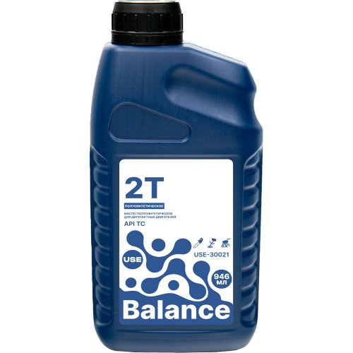 Масло USE Balance 2-х тактное полусинтетика API TC 0.946 л   USE-30021